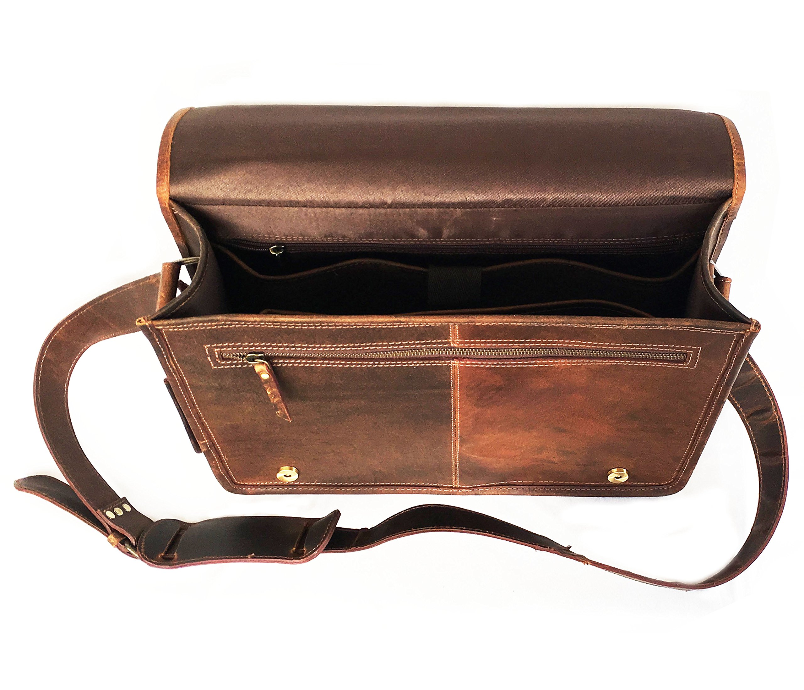 Amazon.co.jp: KKのレザー15インチ)本革バッグハンドメイド